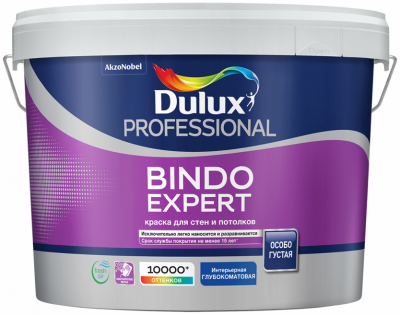 Bindo Expert Dulux Professional Глубокоматовая водно-дисперсионная краска для стен и потолков