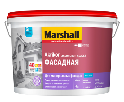 Akrikor Фасадная- акриловая матовая краска для фасадных поверхностей