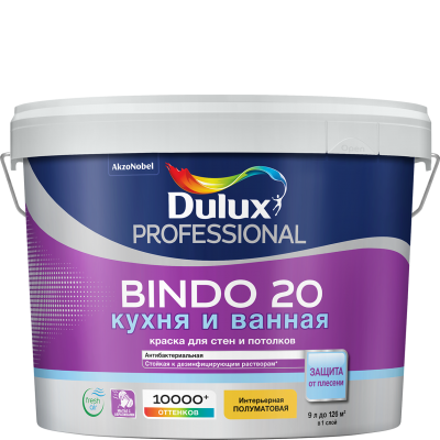 Bindo 20 Dulux Полуматовая краска для стен и потолков