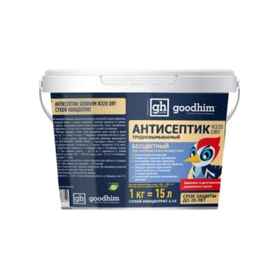 АНТИСЕПТИК ТРУДНОВЫМЫВАЕМЫЙ БЕСЦВЕТНЫЙ GOODHIM N320 DRY